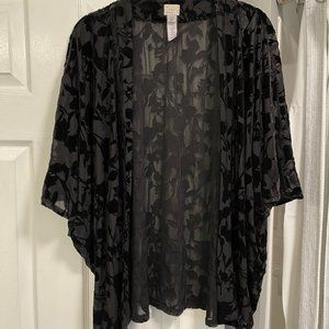 Velvety, lightweight cardigan